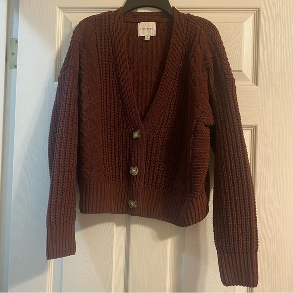 Pink Rose Large Cardigan - Picture 1 of 2